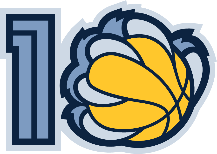 Memphis Grizzlies 2011 Anniversary Logo fabric transfer version 2